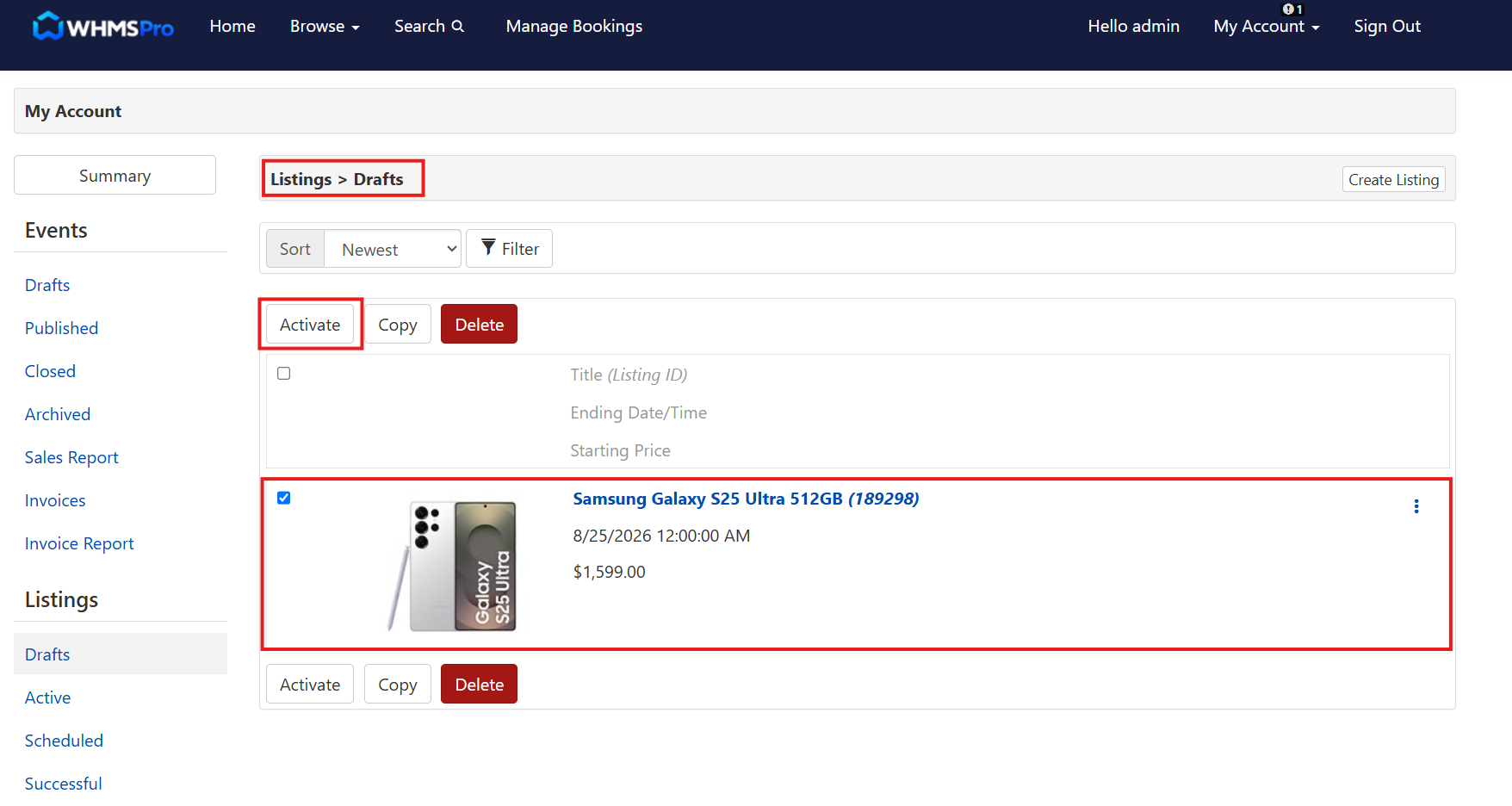 Inventory Publish Page Under Connected Stores