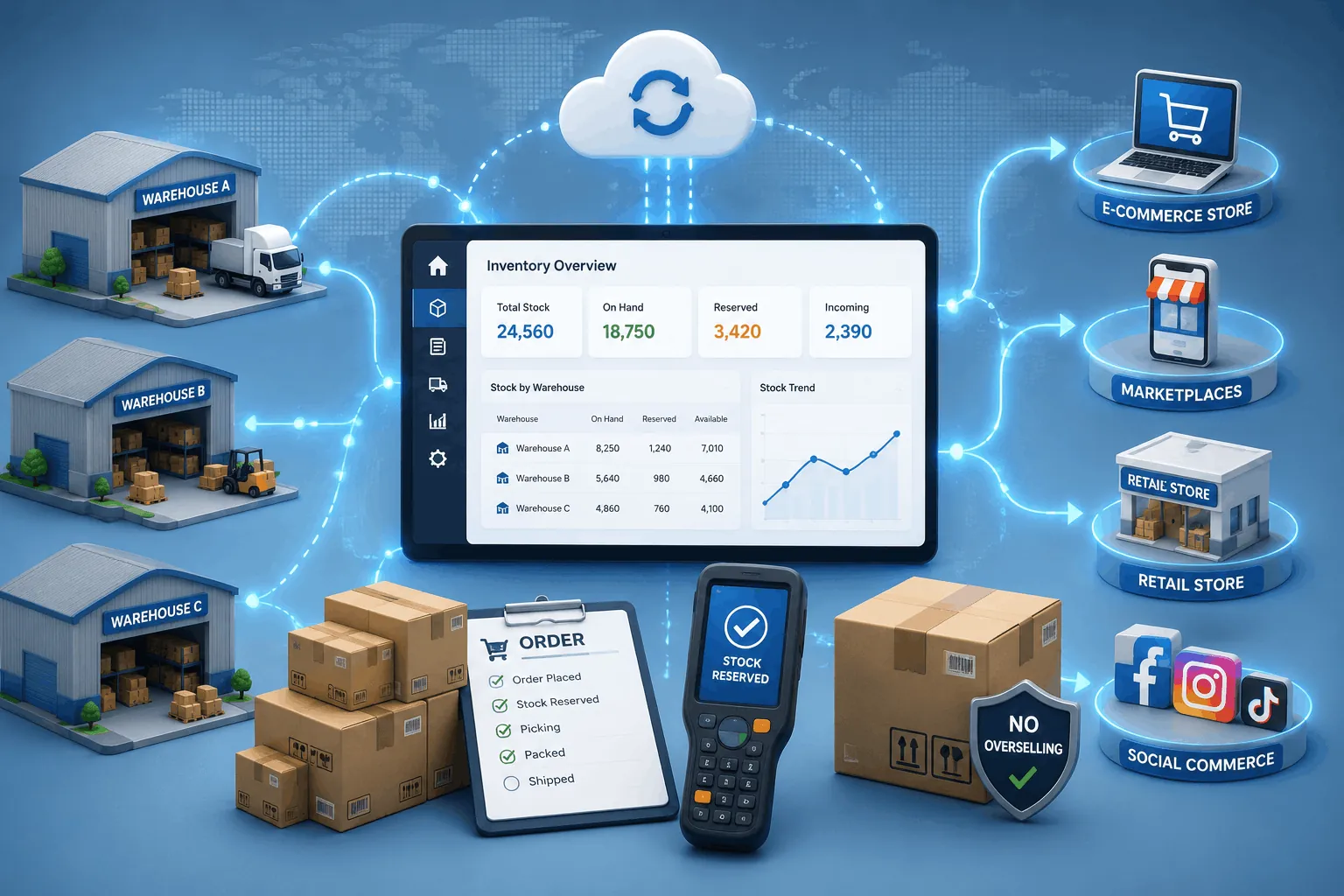 Top Real Time Inventory Sync Software for Multi-Warehouse and Multi-Channel Excellence