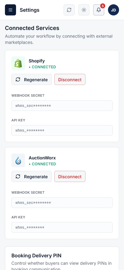 Integration hub and connected systems preview