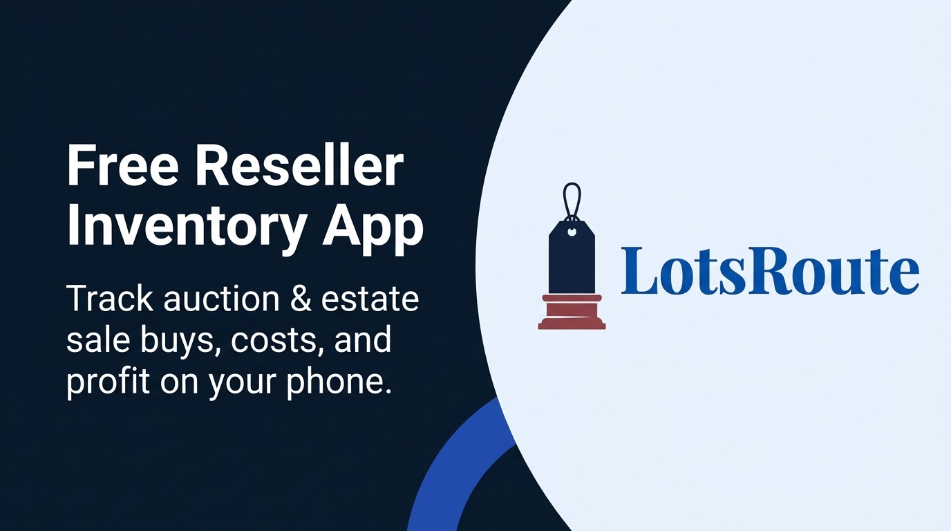 LotsRoute. Reseller inventory & profit tracker