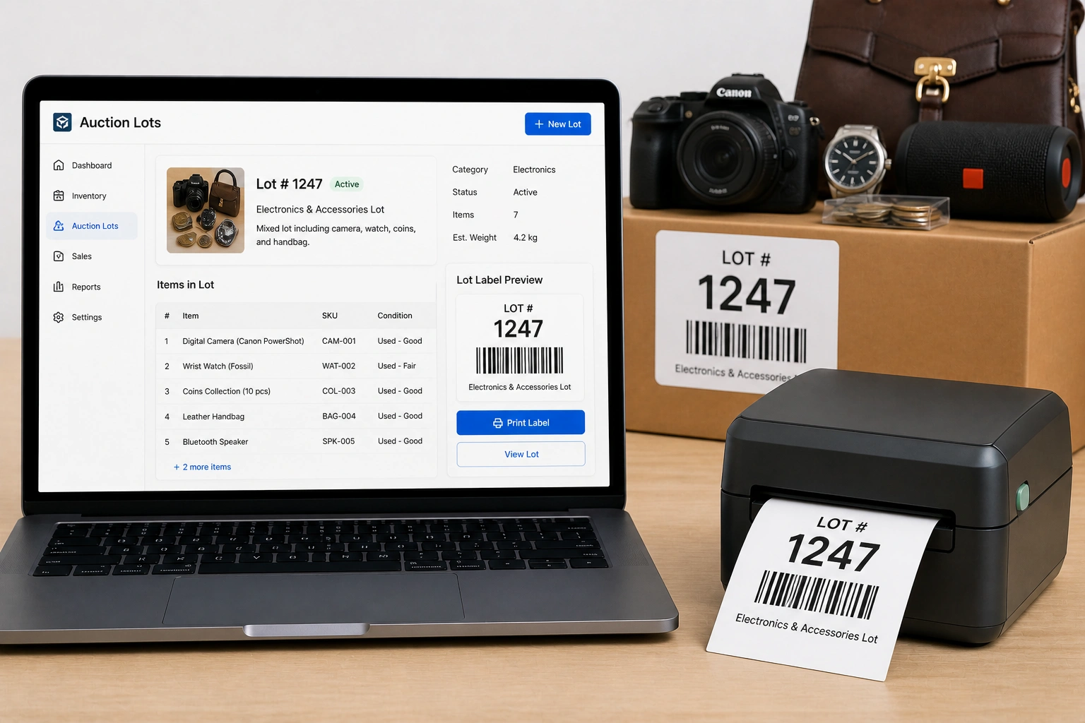 Automated Auction Listing from Inventory